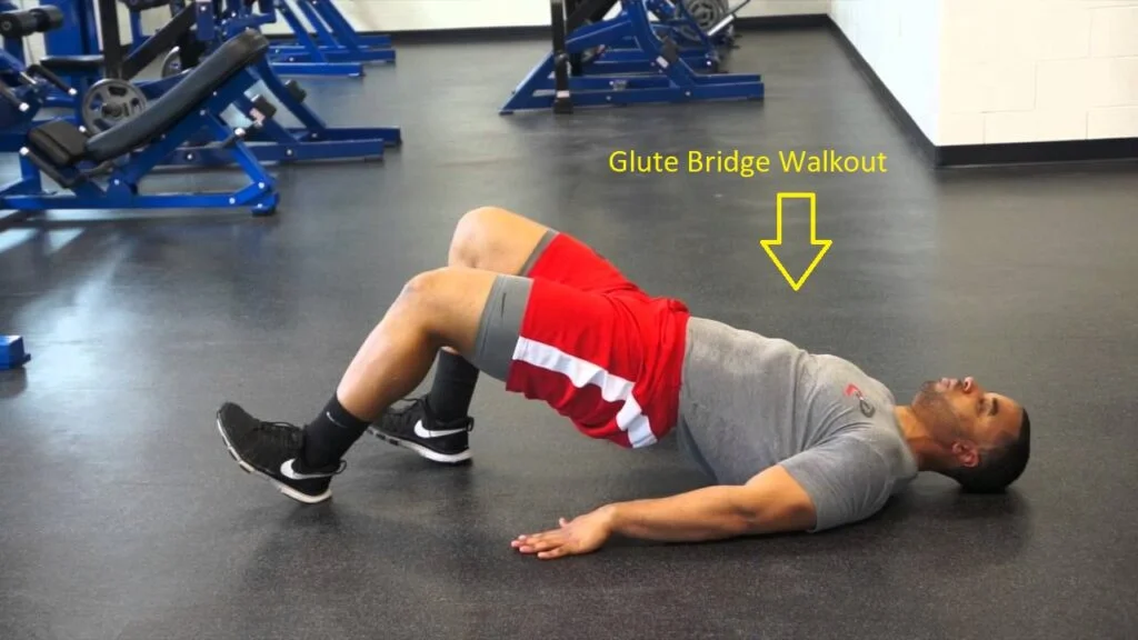 Glute Bridge Walkout Exercise